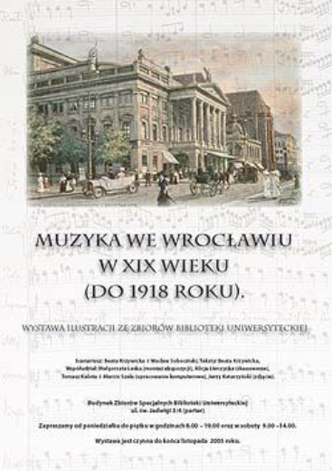 Muzyka we Wrocławiu w XIX wieku (do 1918 roku).