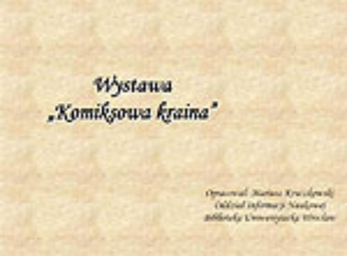 Komiksowa kraina
