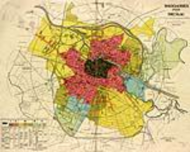 Bauklassen Plan von Breslau nach der Baupolizeiverordnung vom 19.5.1908